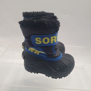 Sorel Snow Commander NV1877-011 Hook & Loop Snow Boot Toddler Boys 6